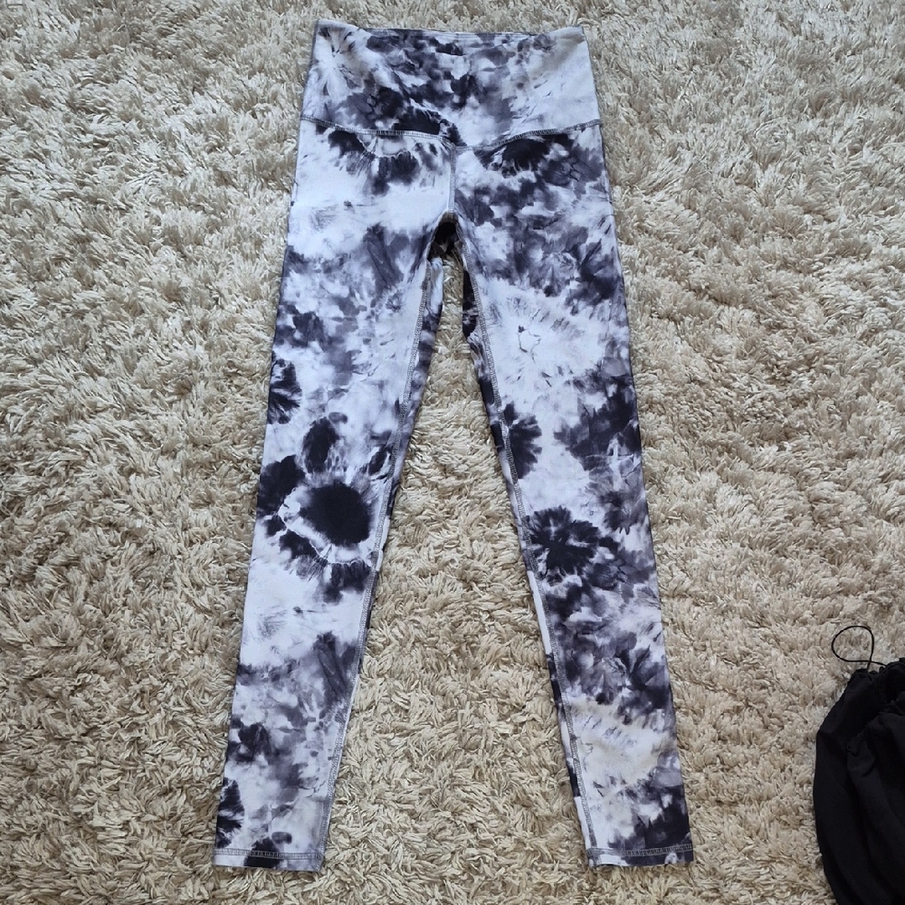 Noli Black and White Tie-Dye Kids Leggings